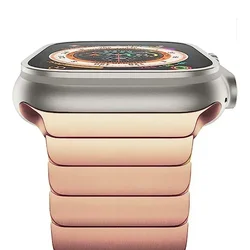 Luxury Stainless Steel Link Bracelet for Ultra 3 2 1 49mm (Rose gold)