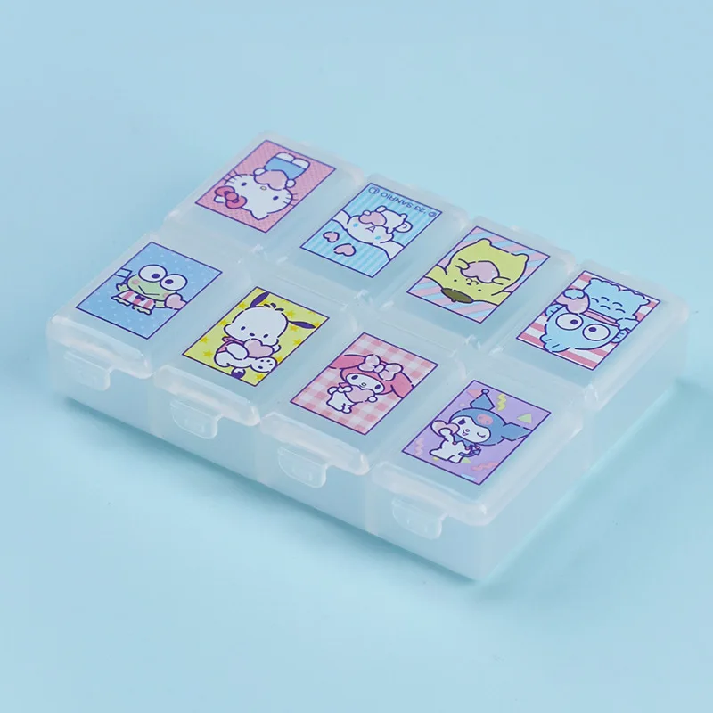 Sanrio Cartoon Character Hello Kitty My Melody Cute Portable Small Pill Box  Travel Portable Pill Box Storage Toys for Girls - AliExpress