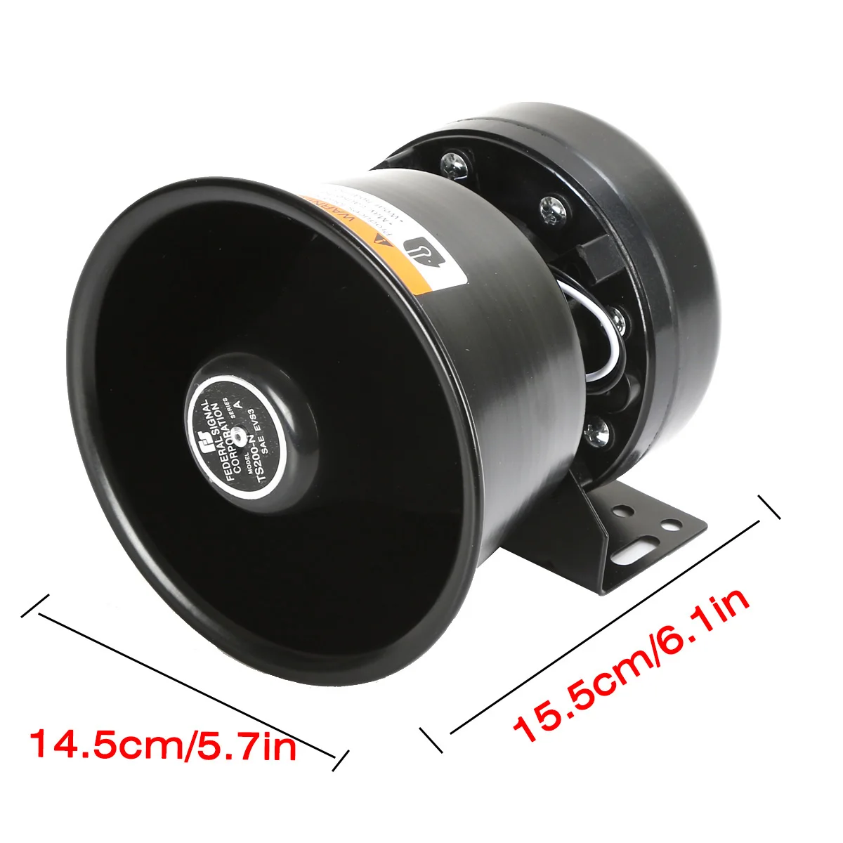 Car Horns Siren 400W, 12V Megaphone Electronic Speaker For Emergency ...
