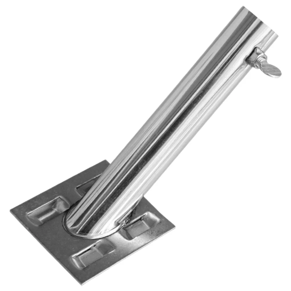 

Diagonal Insertion Flagpole Base Stand Hardware Stainless Steel Holder for House