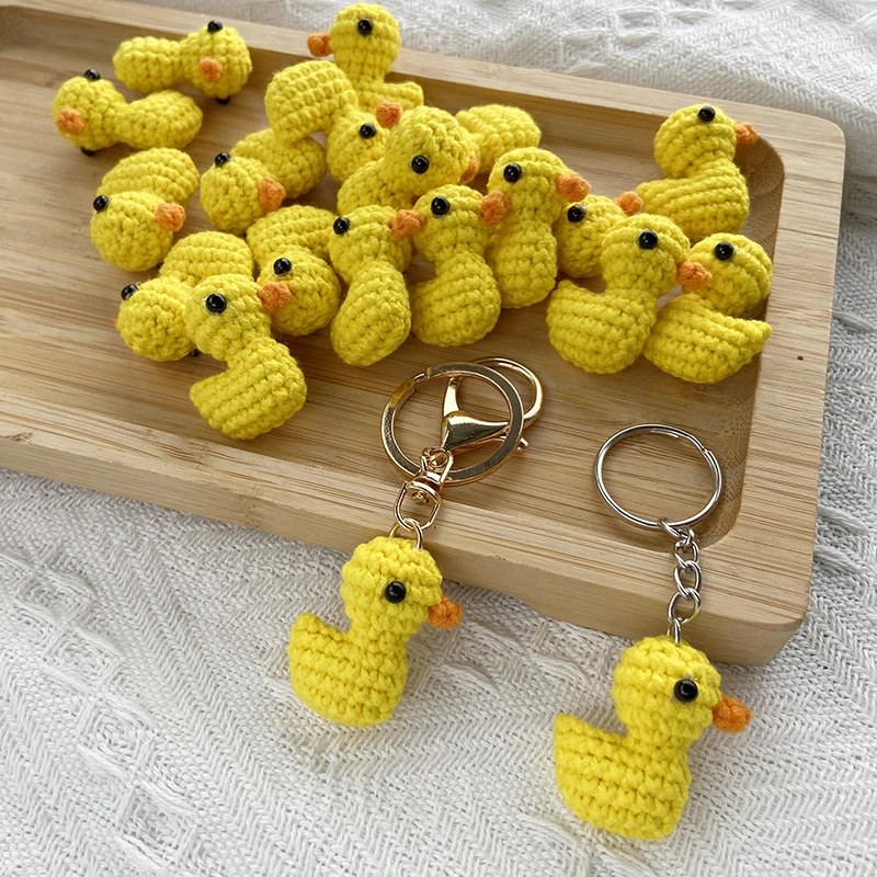 Crochet Yellow Duck Pendant 3