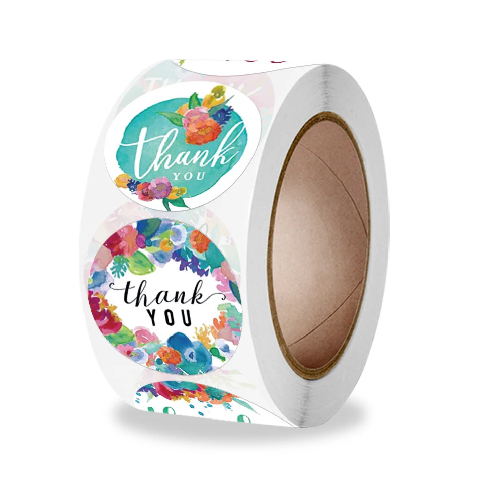 Rainbow Galaxy Thank You Stickers, Small Business Packaging Labels - View #2