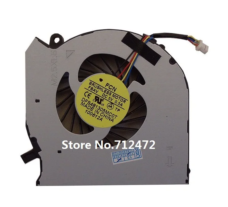 Новый вентилятор охлаждения ЦП для HP Pavilion DV6 DV6-7000 DV7 DV6T-7000 Fan P/N: DFS481305MC0T FBAV или Φ |