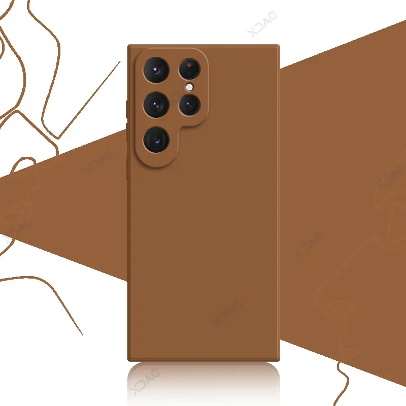 Luxury Soft Square Liquid Silicone Phone Case Cover