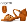 New Girls Latin Dance Shoes Ballroom Salsa Dancing Shoes Low Heels Children Tango Salsa Sandals Dance Shoes For Ladies Women 1
