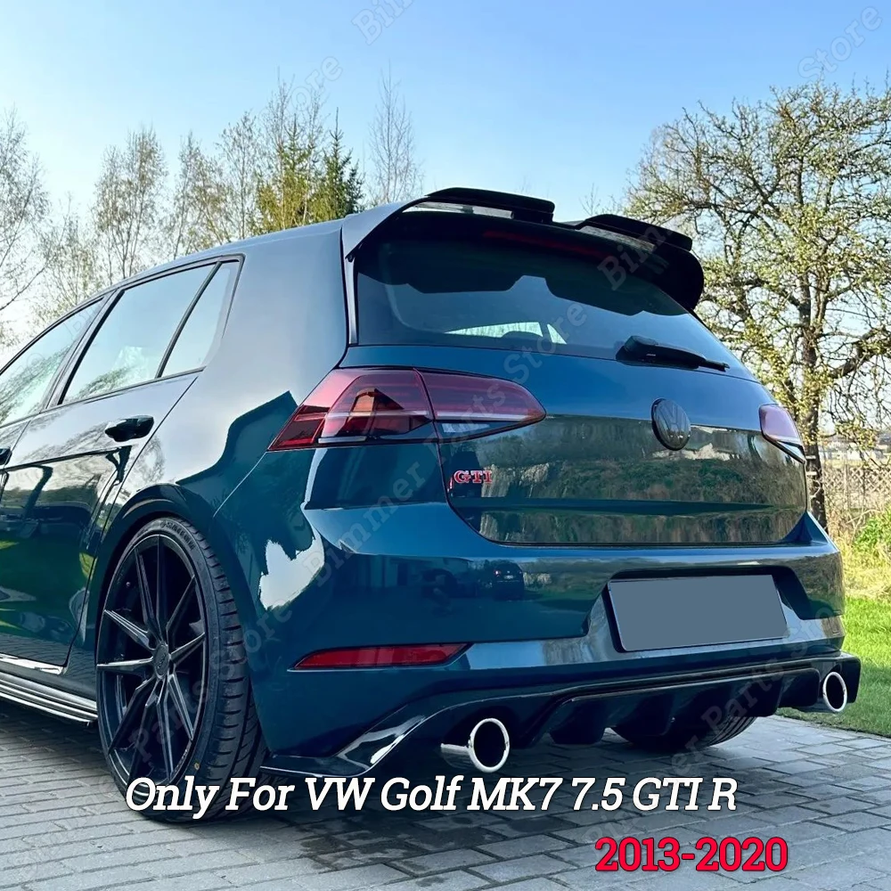 

Стильный автомобильный спойлер Oettinger на крышу для Volkswagen Golf MK7 7,5 оригинальный GTI R 2013-2020 задний спойлер из АБС-пластика глянцевый черный