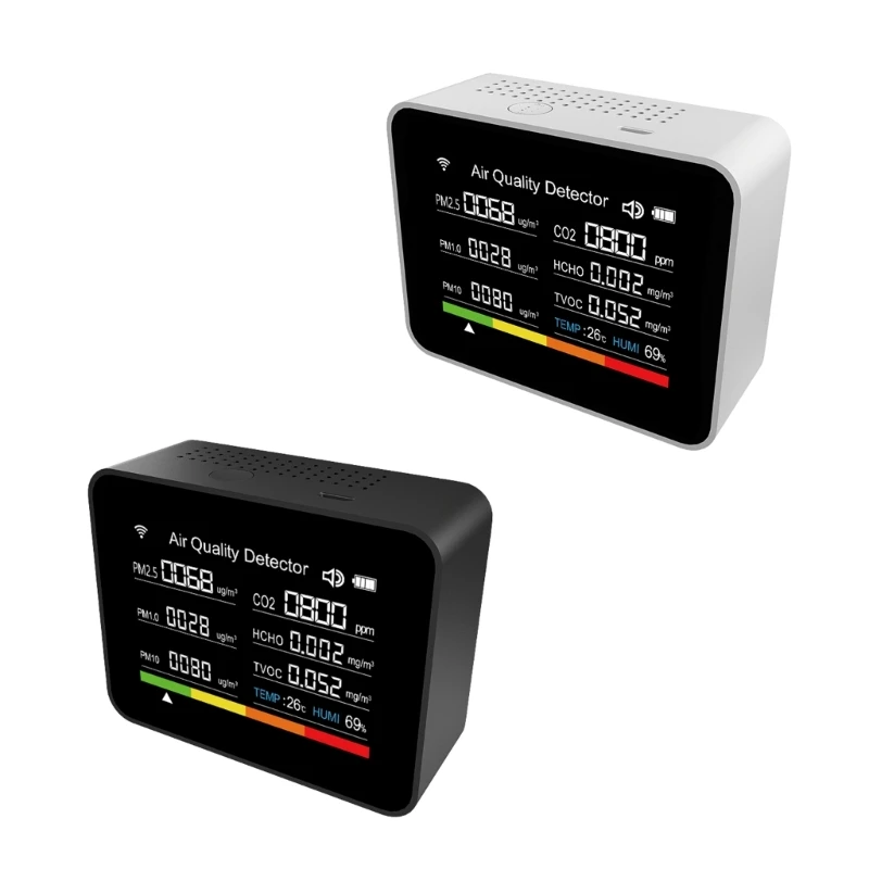 

Цифровой термометр Hygros H55E Innovatives измеряет TVOC PM2.5 для комфортного проживания