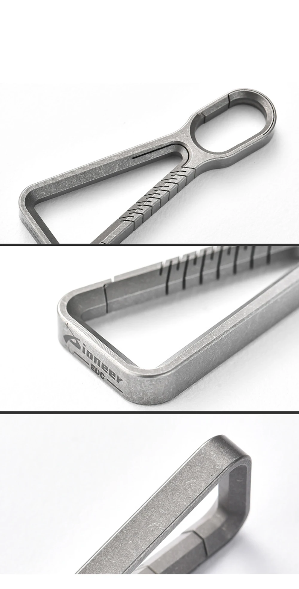 Creative Titanium Alloy Belt Buckle Keychain Outdoor Tool EDC Men's Waist Hanging Personalised Keychain
