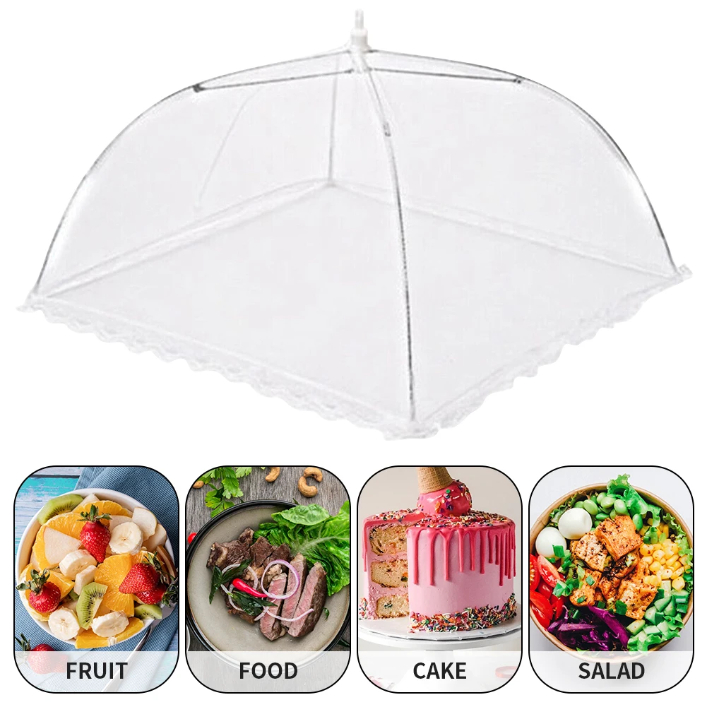 Foldable Food Mesh Cover Fly Anti Mosquito Pop-Up Food Cover 3