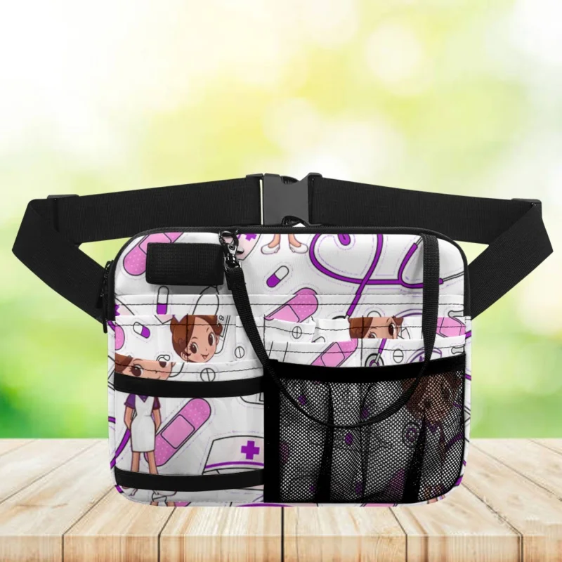

Twoheartsgirl Portable Nurse Fanny Pack Multifunctional Nurses Waist Bags with Tape Holder Large Capacity Nursng Belt Organizer