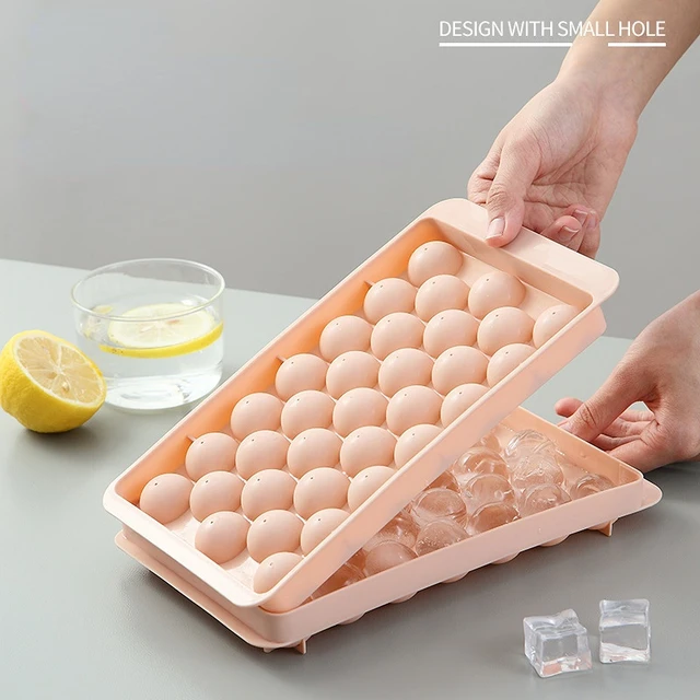 Silicone Ice Tray 3D Round Ice Molds Home Bar Party Use Round Ball Ice Cube  Makers Kitchen DIY Ice Cream Moulds 