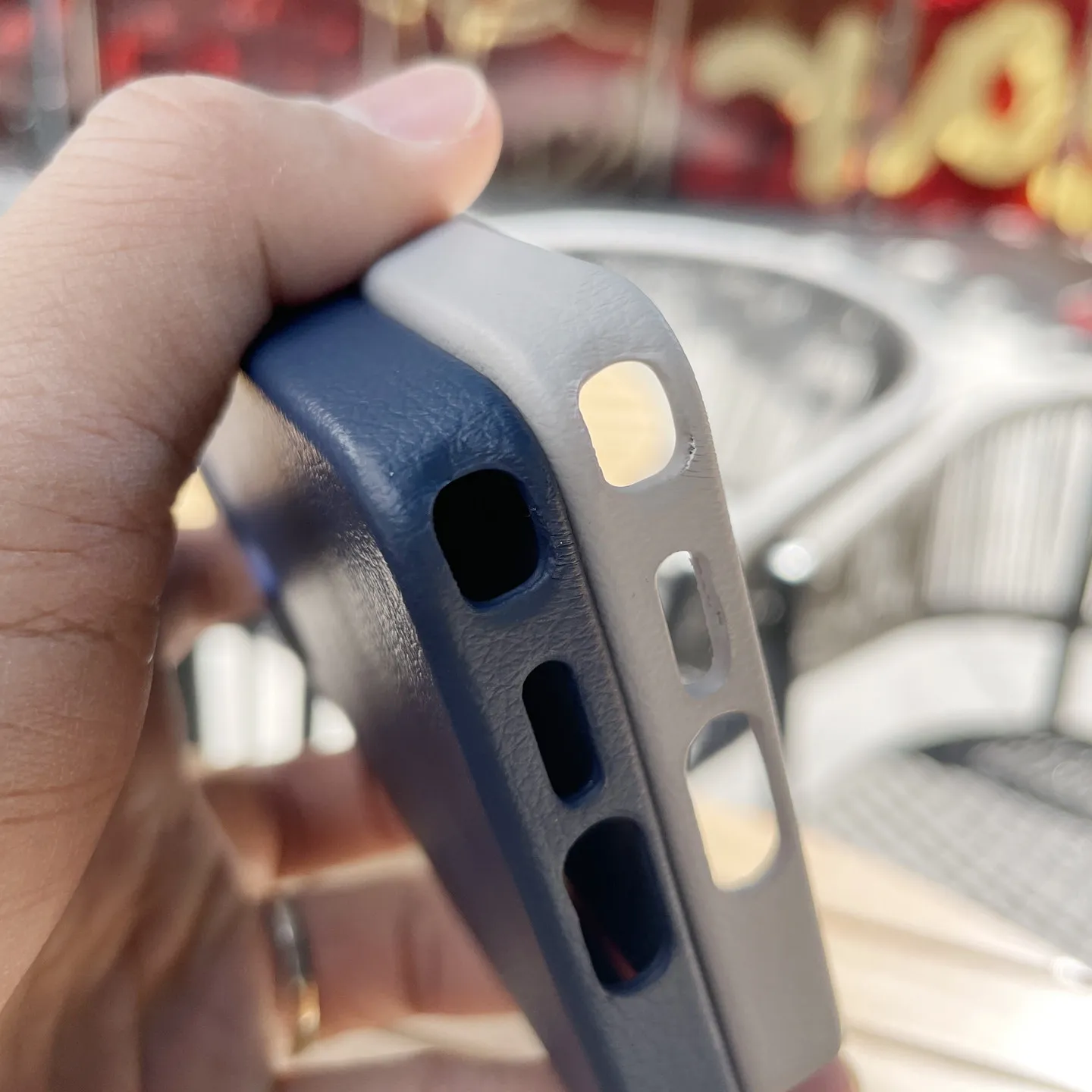 Eco-Friendly Slim Leather Phone Cover with Magnetic Wireless Charging and Shockproof Protection