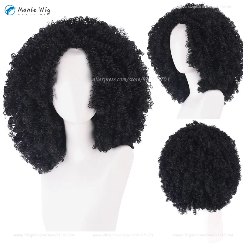 

Anime Burukku Cosplay Wig Men 40cm Black Curly Burukku Wig Cosplay BROOK Anime Wig Heat Resistant Synthetic Hair + Wig Cap