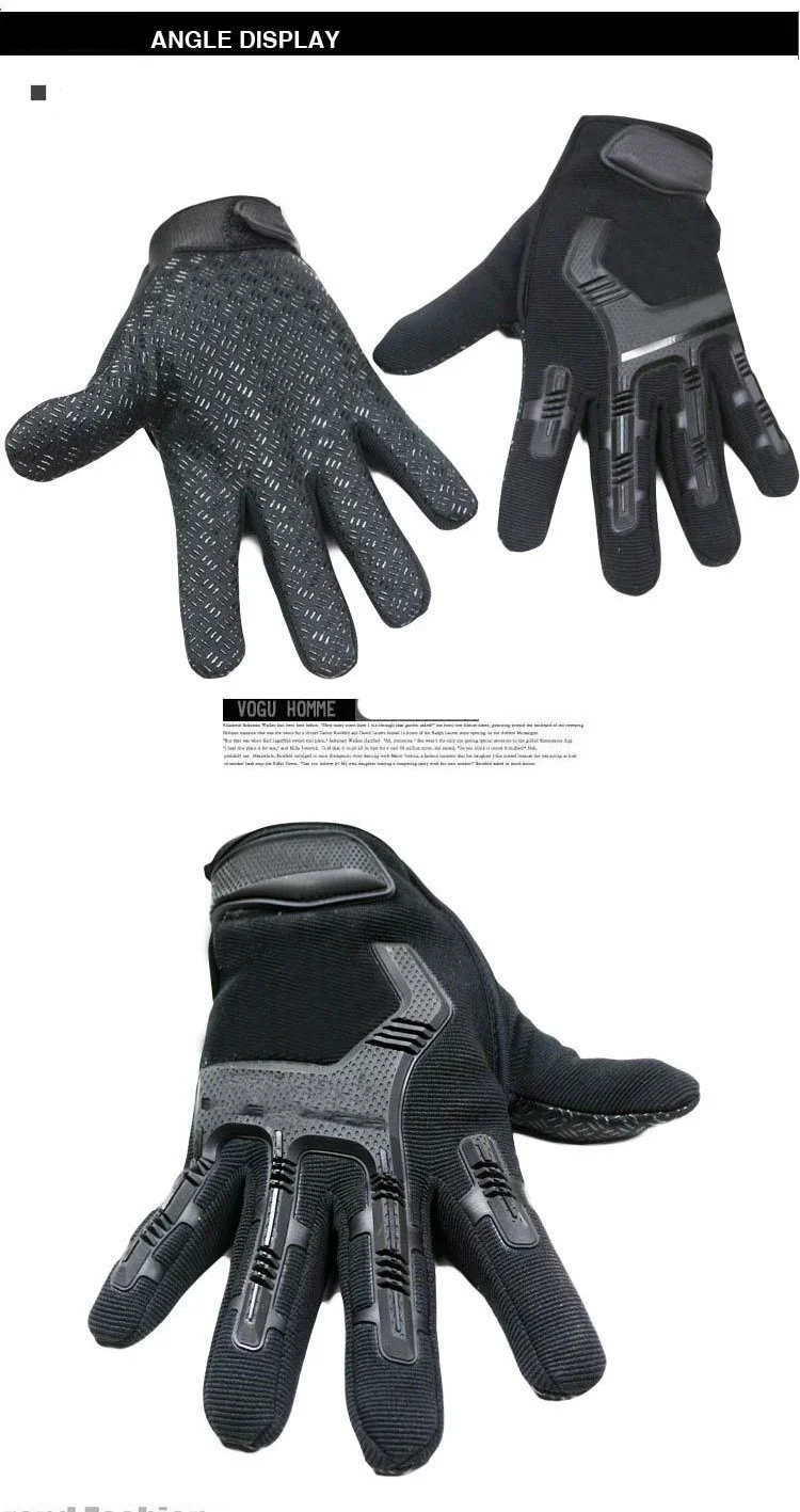 Description Picture 4 of itemTactical  Gloves Half Finger Paintball Airsoft Shot Combat Anti-Skid Men Bicycle Full Finger Gloves Protective Gear