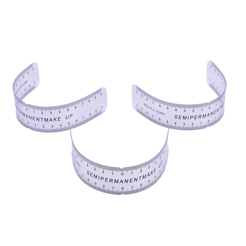 1Pc Makeup Tools Eyebrow Stencil Tool Eye Makeup Tools Reusable Semi Permanent Eyebrow Ruler Eye Brow Measure Tool Eyebrow Guide Ruler Microblading Calliper Stencil