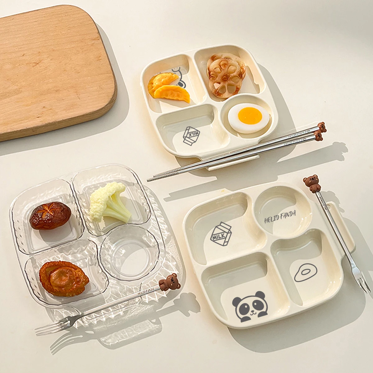Divided Portion Control Dinner Plate 1