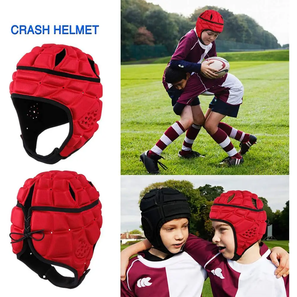 Casco de portero de fútbol para niños, Protector de cabeza anticolisión, equipo de protección