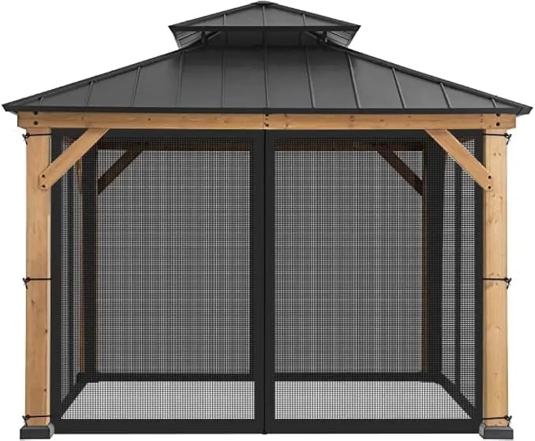 

Replacement Gazebo Mosquito Netting Screen with Zipper for Patio Outdoor,Garden and Backyard Only Netting