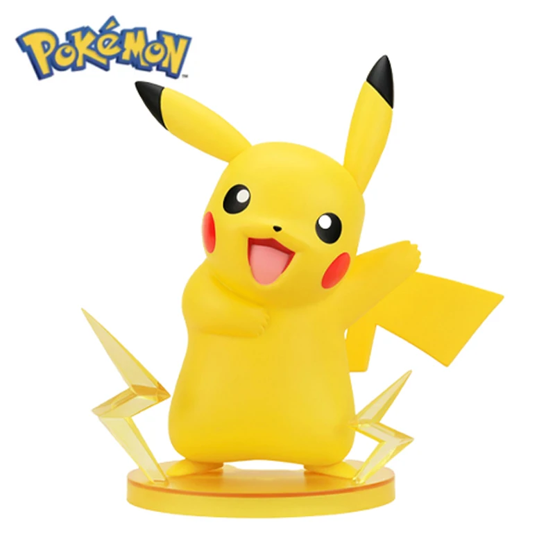 

17CM 100% Original Cartoon Pokémon Figures PVC Cartoon Ornaments Anime Pikachu Charmander Squirtle Doll Collection Toys Gifts