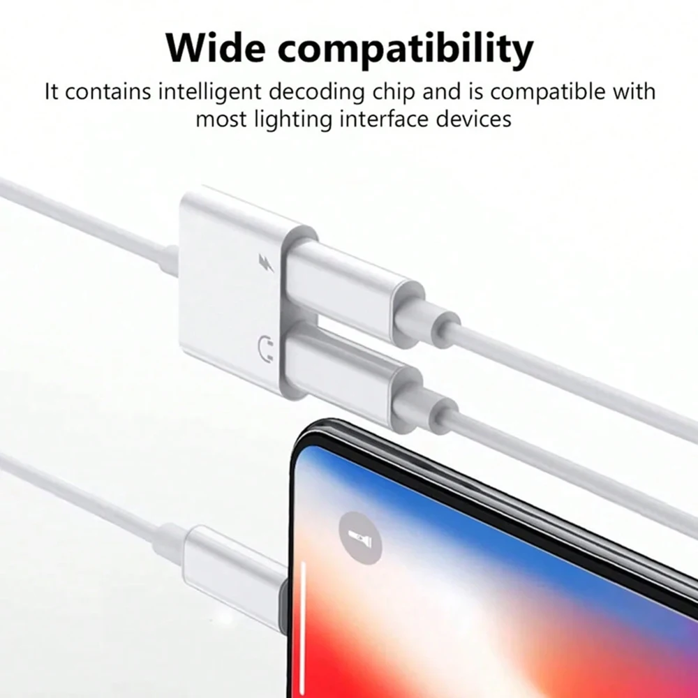 2-in-1 USB-C to 3.5mm Jack Type-C Charging Aux Cable For Samsung Xiaomi Huawei Wired Headphones Connector