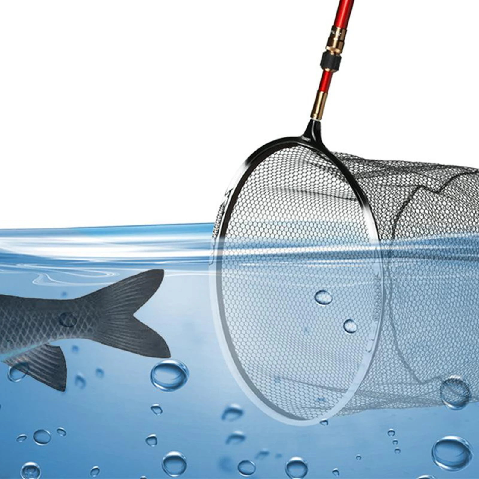 Fishing Landing Net Fishing Nets for Saltwater Available for 8mm Poles,  Rubber Coated Net for Safe Fishing Catching or Releasing - AliExpress
