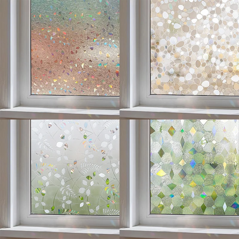 *3D Rainbow Film for Glass Door Heat Control Anti UV 2