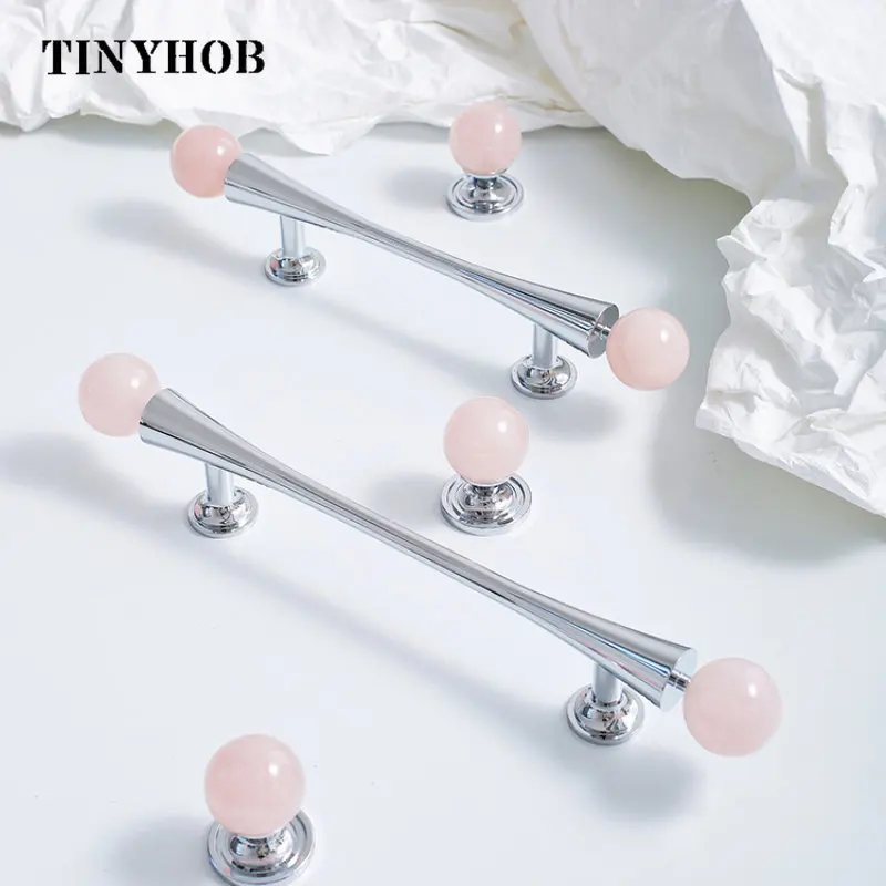 Cristal Armário Puxadores para Armário Alças Longas Móveis Hardware Gaveta Pull Latão Branco e Bola Luz e Luxo Acessórios de Cozinha