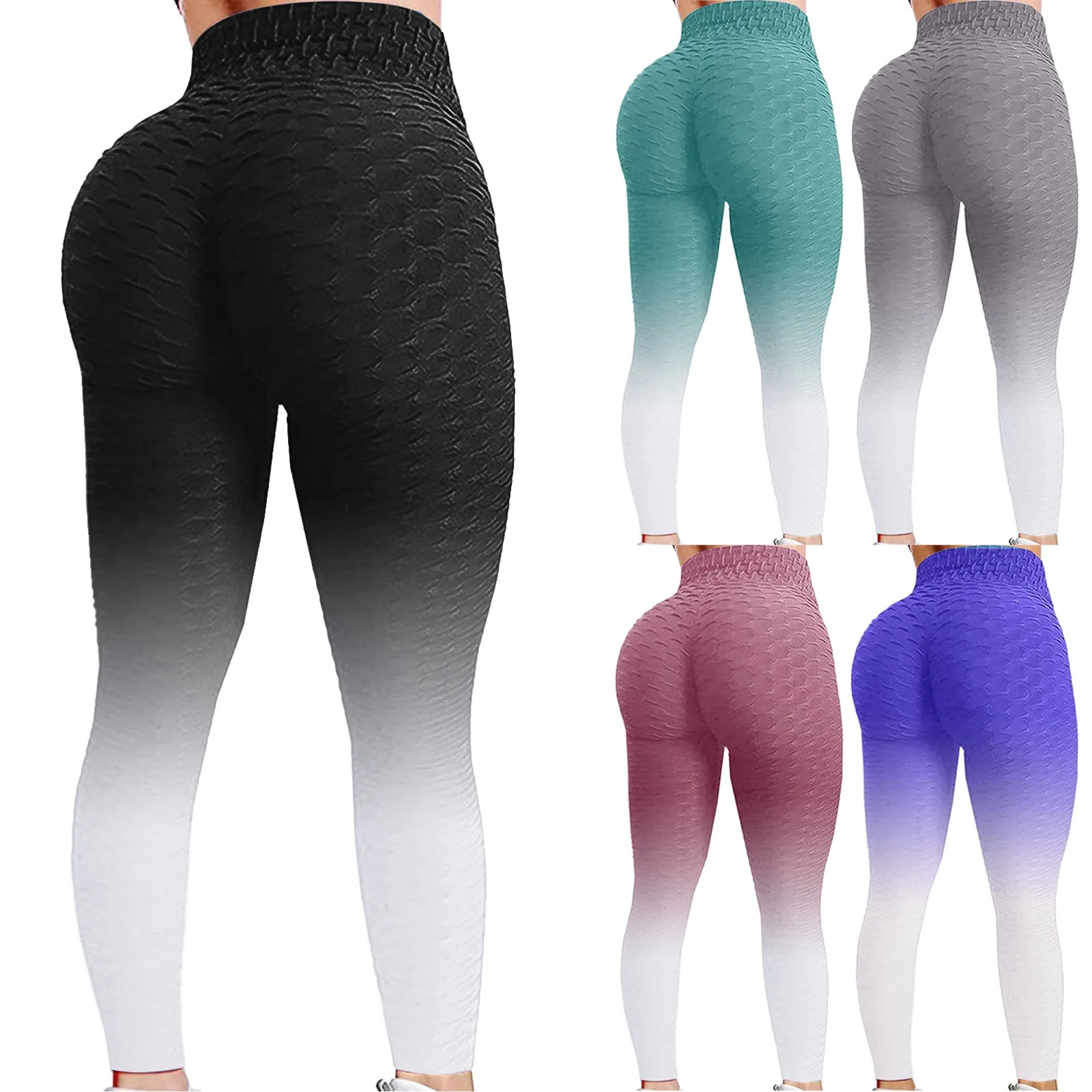 

Anti Cellulite Seamless Booty Leggings Women High Waisted Push Up Leggins Stretchy Butt Lift Workout Tights Running Yoga Pants