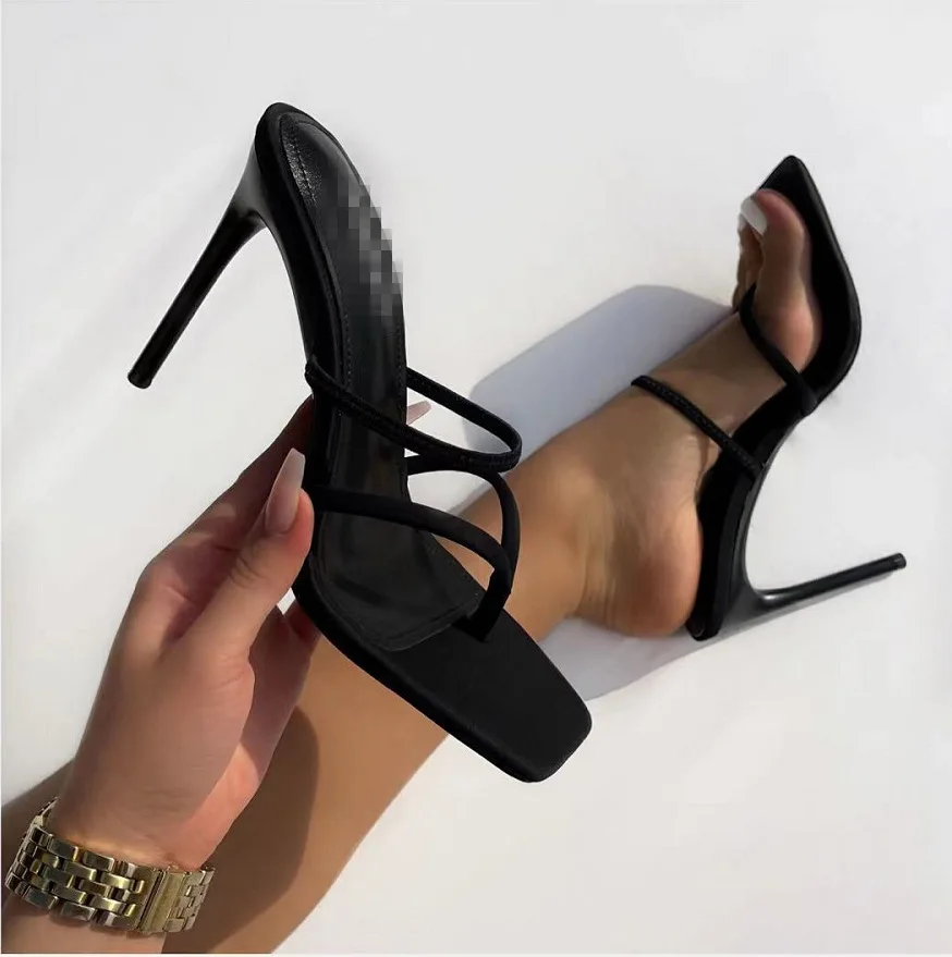 Summer Women's High Heel Sandals Stilettos Toe Shoes Fashion Casual Classic Designer High QualitySize 35-43 Women's Sandals