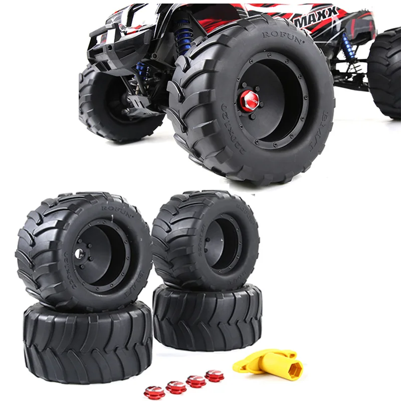 200*120mm RC Car Tires With Wheel for 1/5 X-MAXX Big X tires