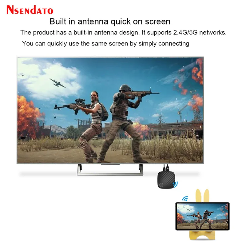 G126 4K Wifi Display Miracast Wireless Airplay HDMI-Compatible Screen Steam Mirroring TV Receiver Stick Adapter For TV Projector