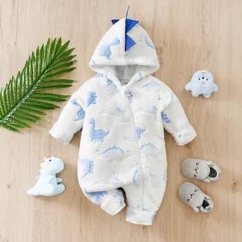 Autumn dinosaur New Style Casual Cartoon Soft Clothes Toddler Jumpsuit Toddler Jumpsuit Costume Romper Onesie Print Clothes boy 1