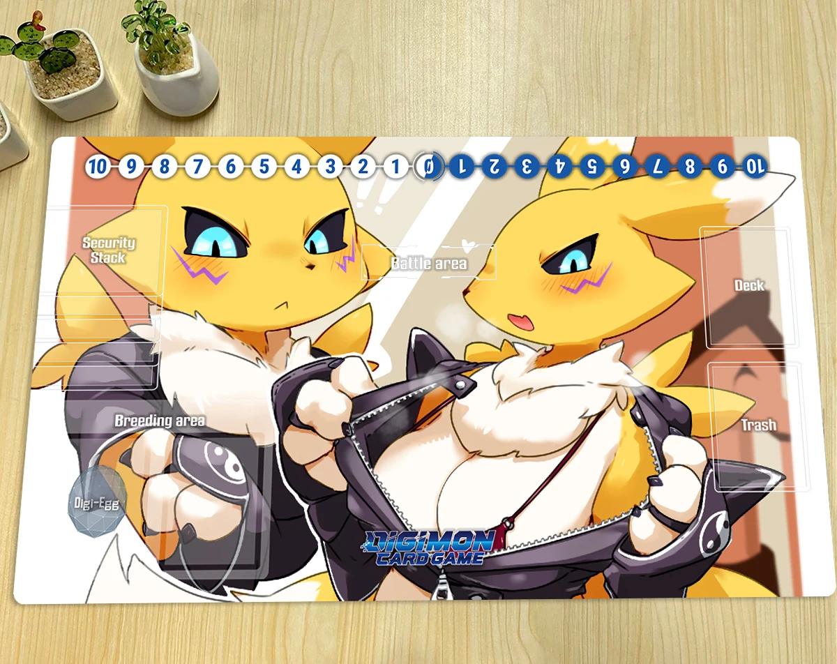 digimon card game mat Digimon Card Game - Wargreymon Rubber Play Mat main image 1