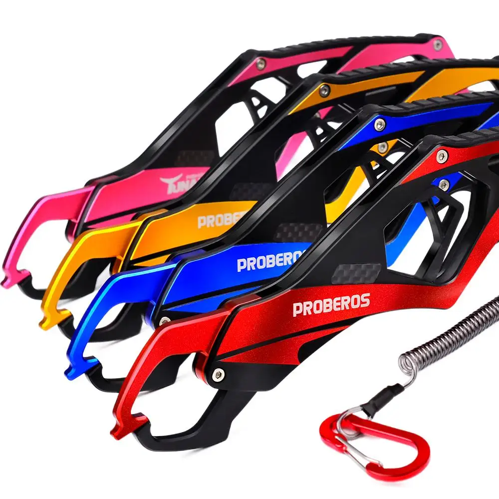 

PROBEROS-Aluminum Alloy Fishing Lip Grips, Anti-Slip Rope, Fish Controller, Anti-corrosion, Ultra Light, 30kg