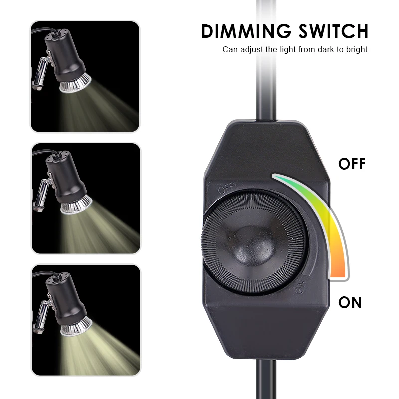 E27 Pet Heating Lamp Holder UVB/UVA Aquarium Lighting Infrared Ceramic Heat Emitter Light Bulb Holder For Reptile Pet Brooder