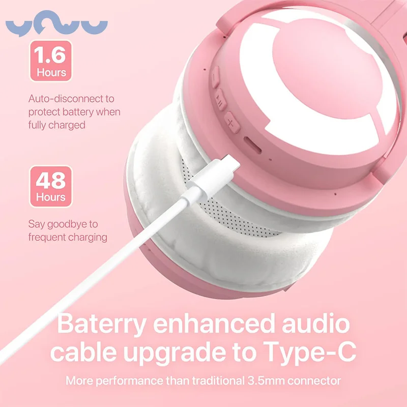 YOWU 3G 무선 게임용 헤드셋, 앱 제어, RGB 조명 7.1 마이크, 블루투스 5.0, 가상 오디오 헤드폰, 전문 헤드셋