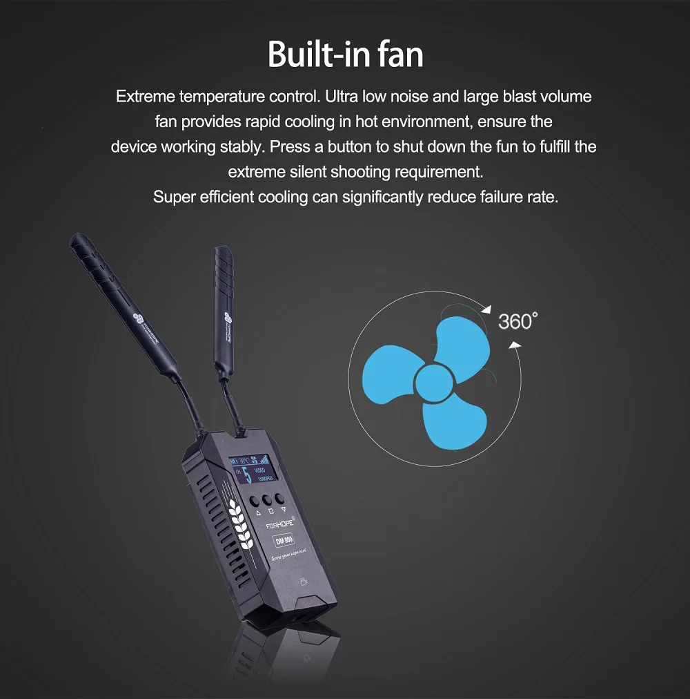 DM800 for Film Shooting 800FT Wireless Video Transmission System HDMI-Compatible