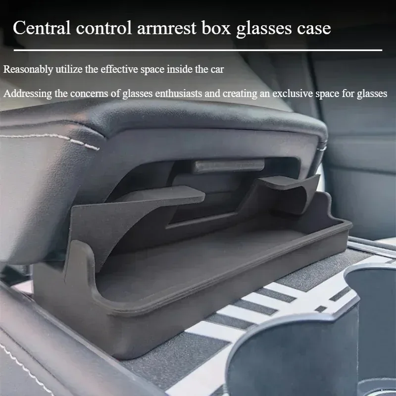 Sleek Sunglasses Storage Case for Central Car Armrest Box