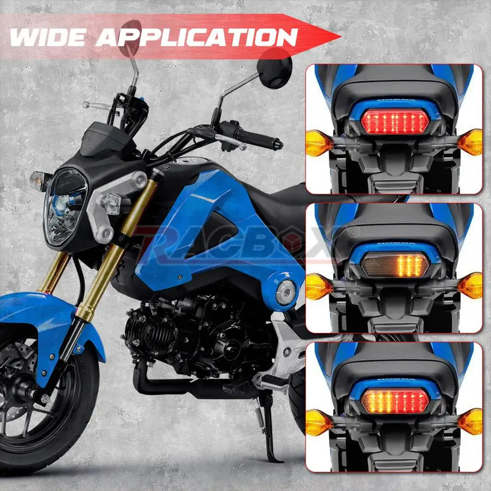 シグナルライト オートバイフロントリアウインカーライトインジケータウインカーランプ CB125R CB250R CB300R CB5 オートバイのインジケーター  オートバイターンシグナルライトホンダ CBR 500R CB 500F CBR 650F CRF250L オートバイ用テール ライト LED  ブレーキテール ... ターンシグナルライトオートバイインジケータウインカーフラッシャー CB500X CB500F CBR 600RR 650F CB65