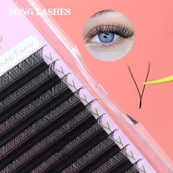 SONG LASHES 12 Rows Double Tip YY Shape Lashes 0.05/0.07 Natural and Soft False Eyelashes Extension Makeup Tools