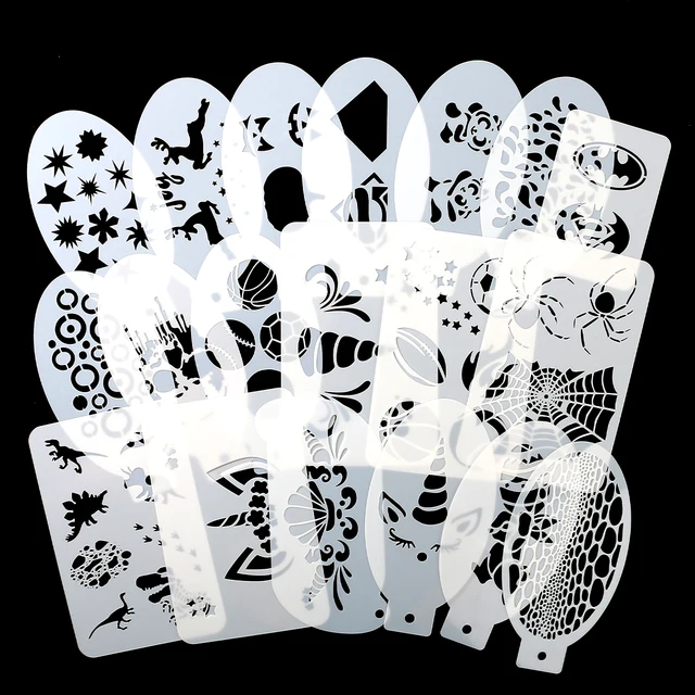 Reusable Face Paint Stencils 1