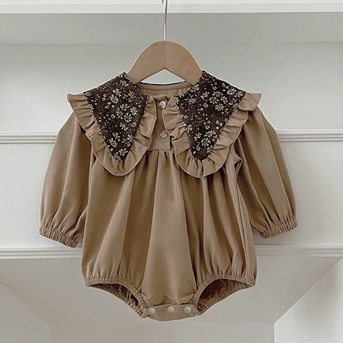 A8009 Brown Romper