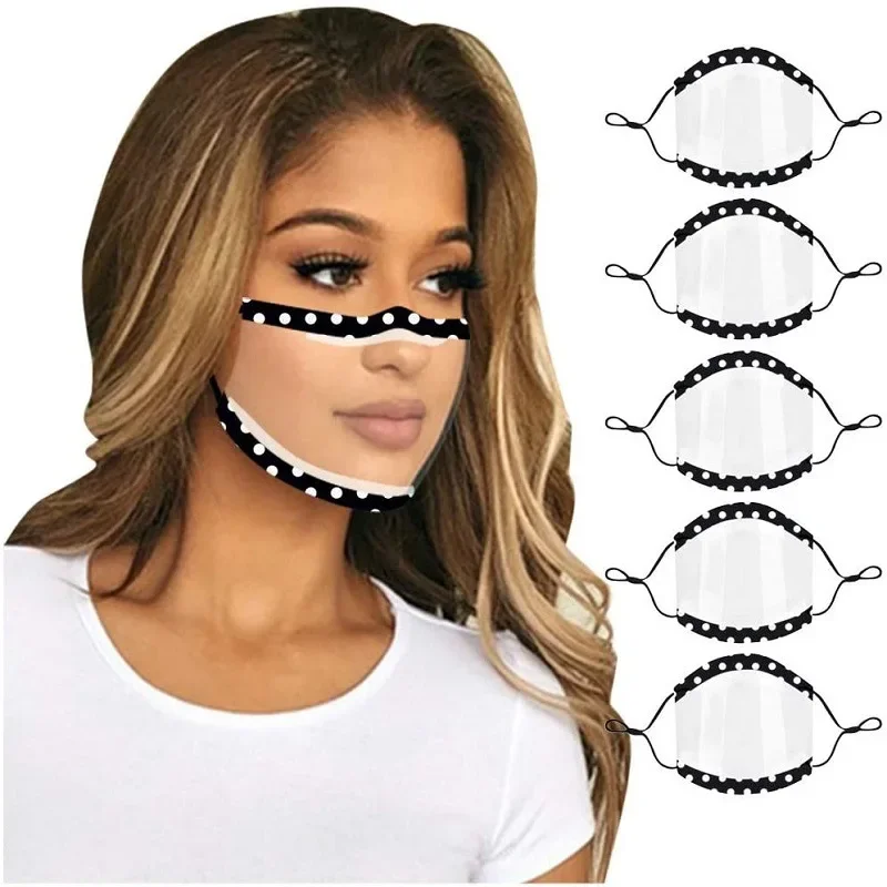 Anti-fog Anti-splash Anti Droplet Face Shield Face Cover Mask Reusable Washable Transparent Visual Adult Protective Mask