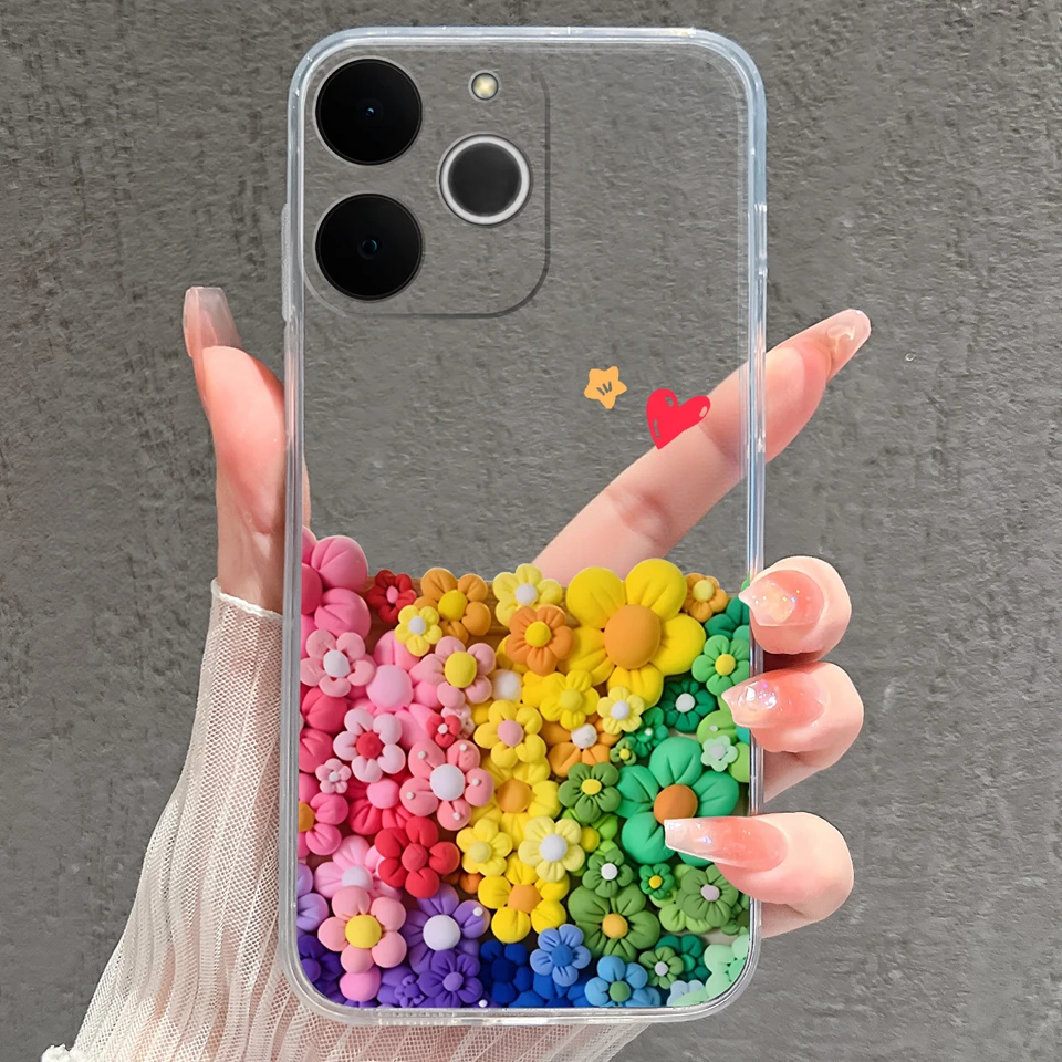 Cat Whale Anti-Fingerprint Transparent Phone Case