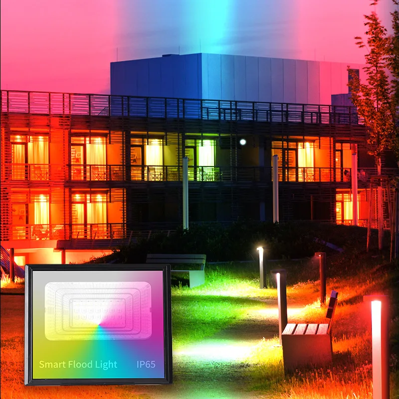 LED 와이파이 투야 스마트 앱, 알렉사 투야 야외 조명, 30W RGB 방수, 어린이 선물 스포트라이트, IP65