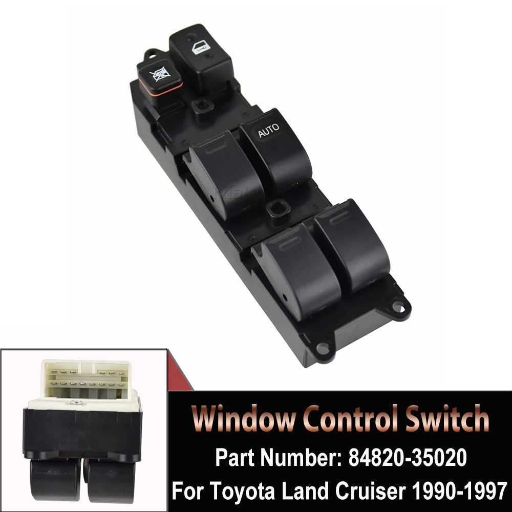 

84820-35020 высококачественный 14-контактный главный выключатель электростеклоподъемника для Toyota Land Cruiser 80 серии 1990-1998 8482035020 автозапчасти