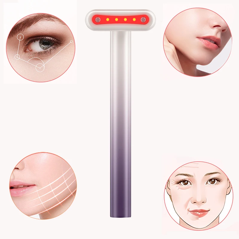 4in1FacialWandEMSMicrocurrentVibrationWarmEyeCareBeauty