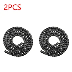 Universal Electric Scooter Cable Protector Cover - 1.3m Length, Enhanced Line Protection (Black 2PCS)