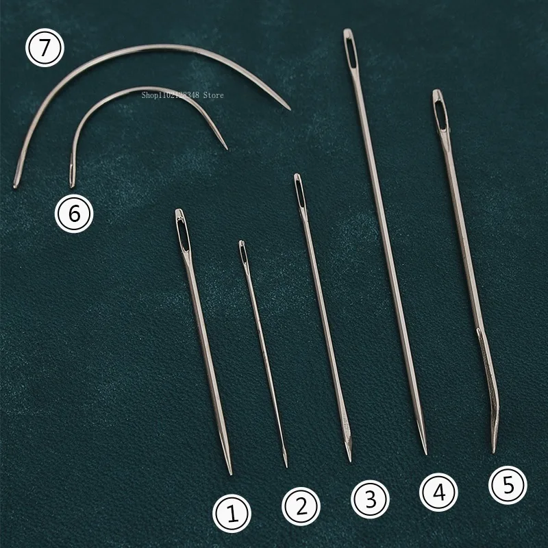 thumbnail image 2 of 6pcs/bag DIY Leather Craft Hand Sewing Position Located Hand Tool Positioning Needles Stitching, Fixed Suture Leathercraft Tool 2 of 13