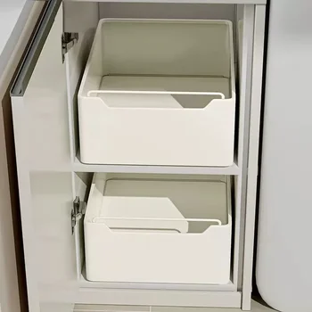 Kitchen Storage Rack with Slide Rails Pull-out Kitchen Drawer 1